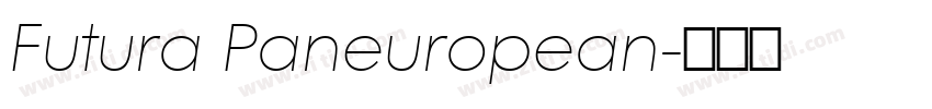 Futura Paneuropean字体转换